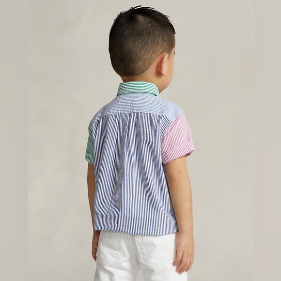 Seersucker Short-Sleeve Fun Shirt - Picture 3 of 6